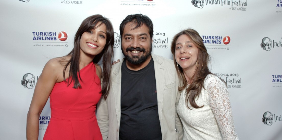 Christina Marouda with Director Anurag Kashyap and Actor Frieda Pinto