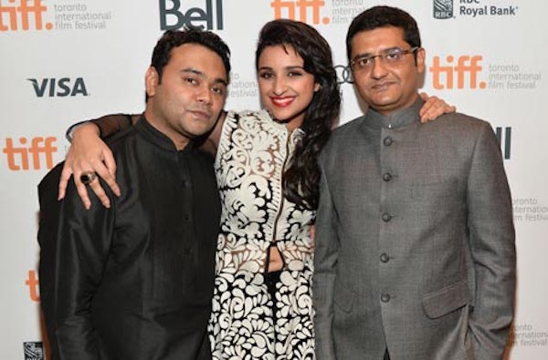 With Parineeti Chopra and Jaideep Sahni at Toronto International Film Festival