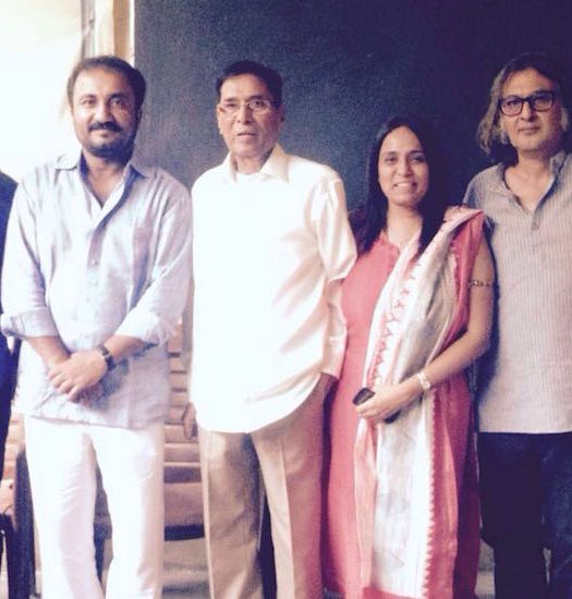 Vivek Bahl (Second from left) with the team of the film