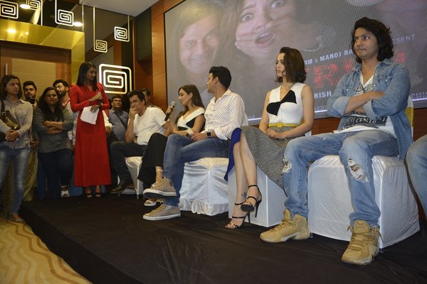 Cast of Kriti at the launch of the film