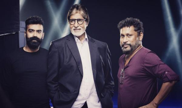 With Amitabh Bachchan and Shoojit Sircar (Courtesy: Ronnie's facebook page)
