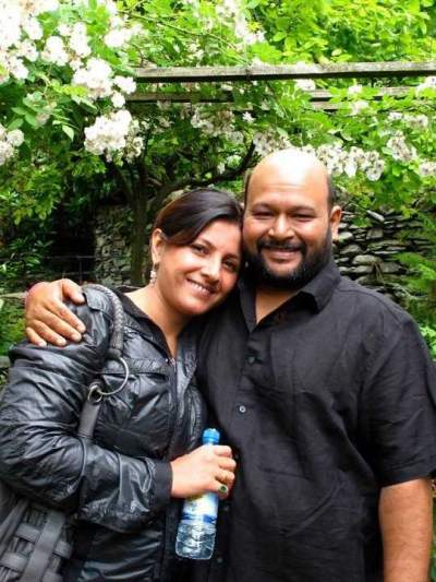 Aseem with his wife Leena (image courtesy: IMDB)